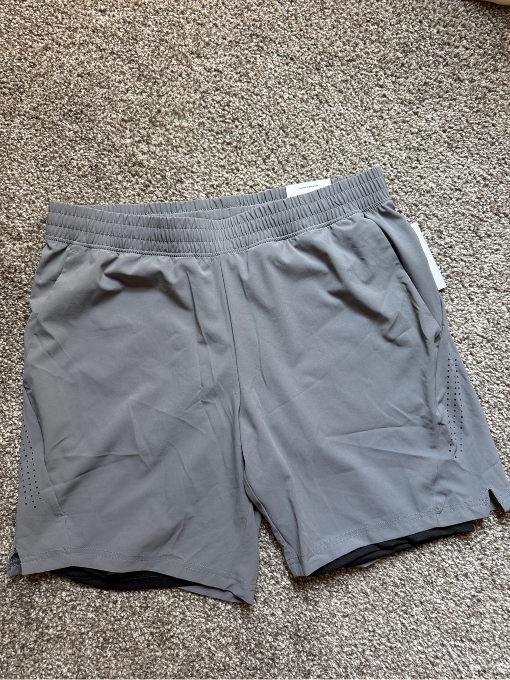Men's Gray Performance Shorts